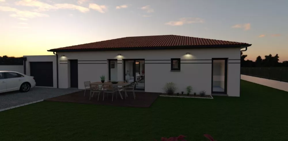 Image du modèle de maison BHOME-VUE AVANT NUIT