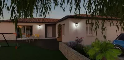 Image du modèle de maison ROSERAI VUE ARRIERE NUIT