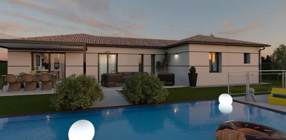 Image du modèle de maison SIERRA-VUE ARRIERE NUIT