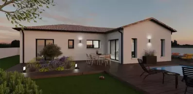 Image du modèle de maison TOULOUSE-VUE ARRIERE NUIT