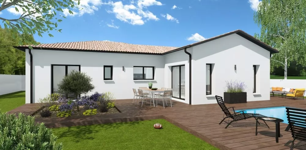 Image du modèle de maison TOULOUSE-VUE ARRIERE