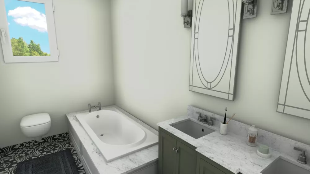 Image du modèle de maison salle de bain Pixys 99