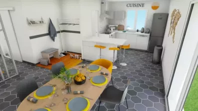 Image du modèle de maison Séjour cuisine First 73