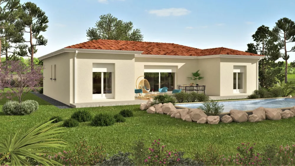 Image du modèle de maison Centaure 95 - Vue arrière