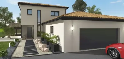 Image du modèle de maison AMBRE - Vue avant 2 bis