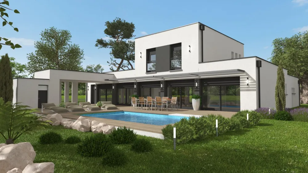 Image du modèle de maison EMERAUDE - Vue arrière