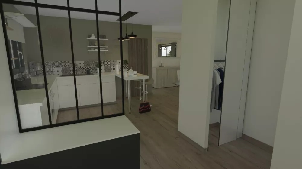 Image du modèle de maison entrée
