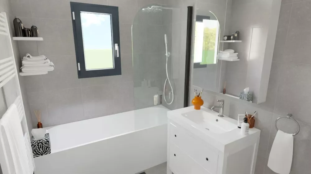 Image du modèle de maison salle de bain