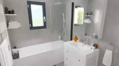 Image du modèle de maison salle de bain
