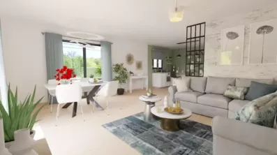 Image du modèle de maison visuel salle à manger
