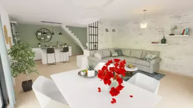 Image du modèle de maison visuel salon
