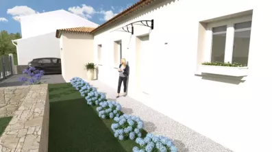 Image du modèle de maison entrée personnage