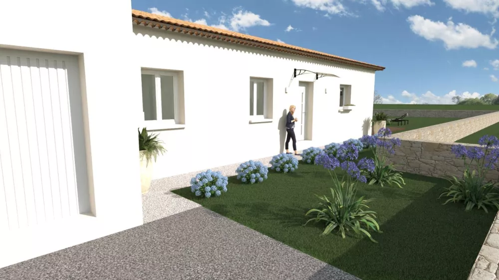 Image du modèle de maison entrée personnage 2