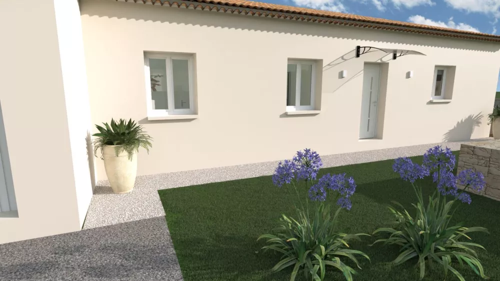 Image du modèle de maison entrée ext