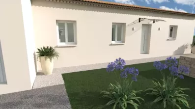 Image du modèle de maison entrée ext