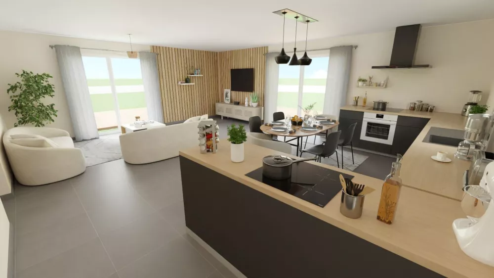 Image du modèle de maison séjour