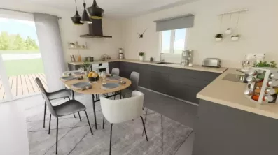Image du modèle de maison cuisine