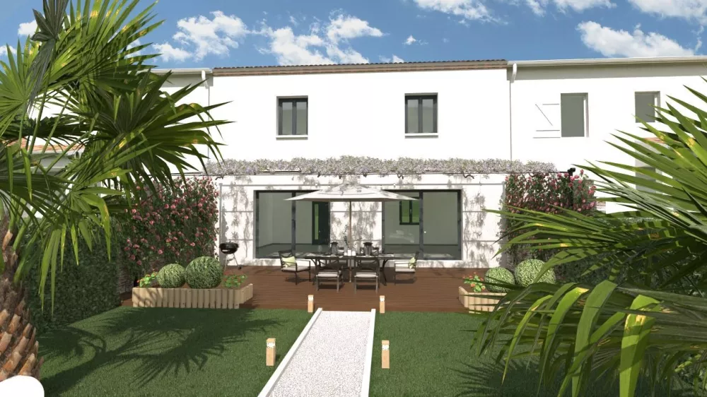 Image du modèle de maison visuel pub ext