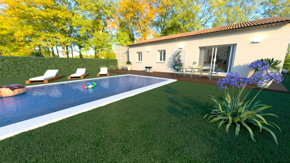 Image du modèle de maison façade sud