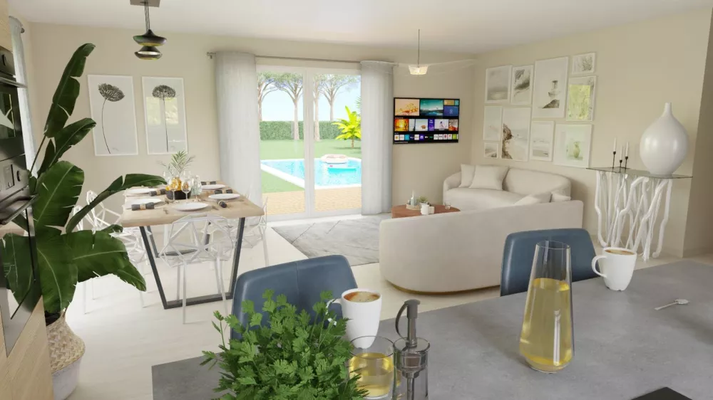 Image du modèle de maison salon