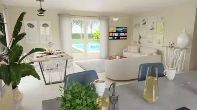 Image du modèle de maison salon