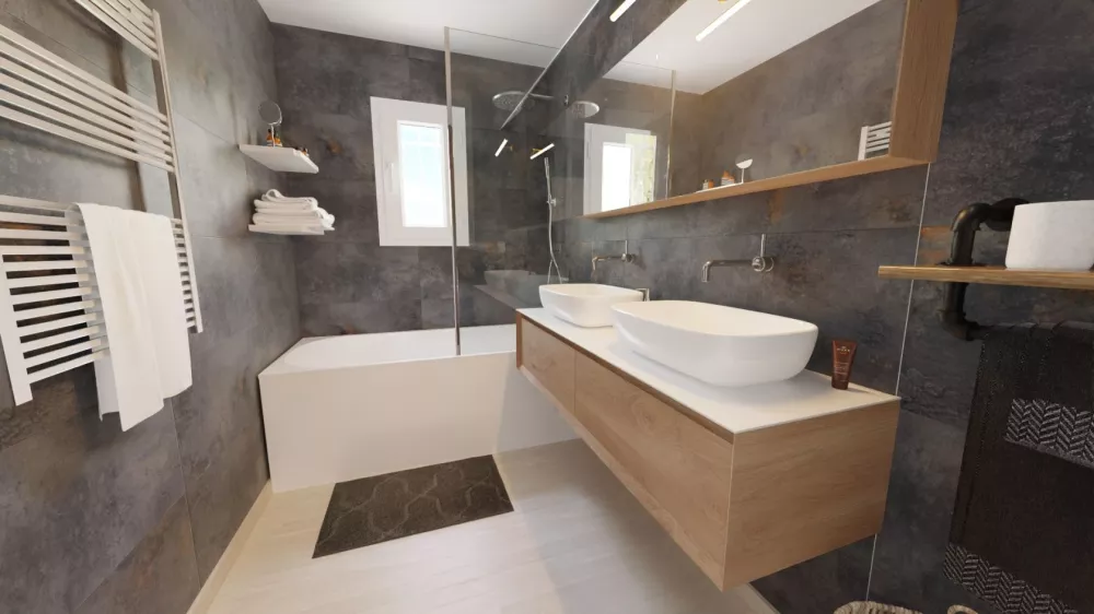 Image du modèle de maison salle de bain