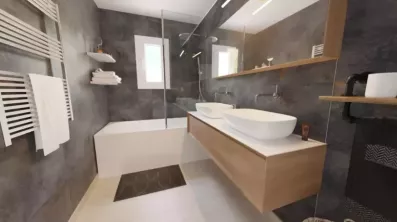 Image du modèle de maison salle de bain