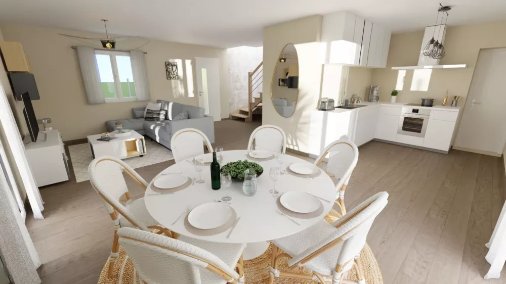 Image du modèle de maison visuel pièce de vie