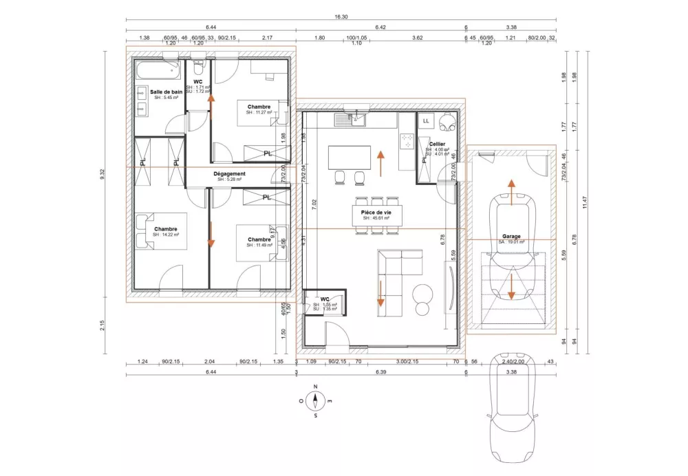 Image du modèle de maison Plan RDC (25)
