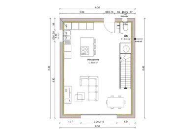 Image du modèle de maison RDC