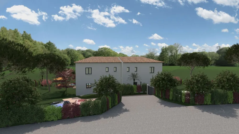 Image du modèle de maison Perspectives entrées Nord Ouest Mougins