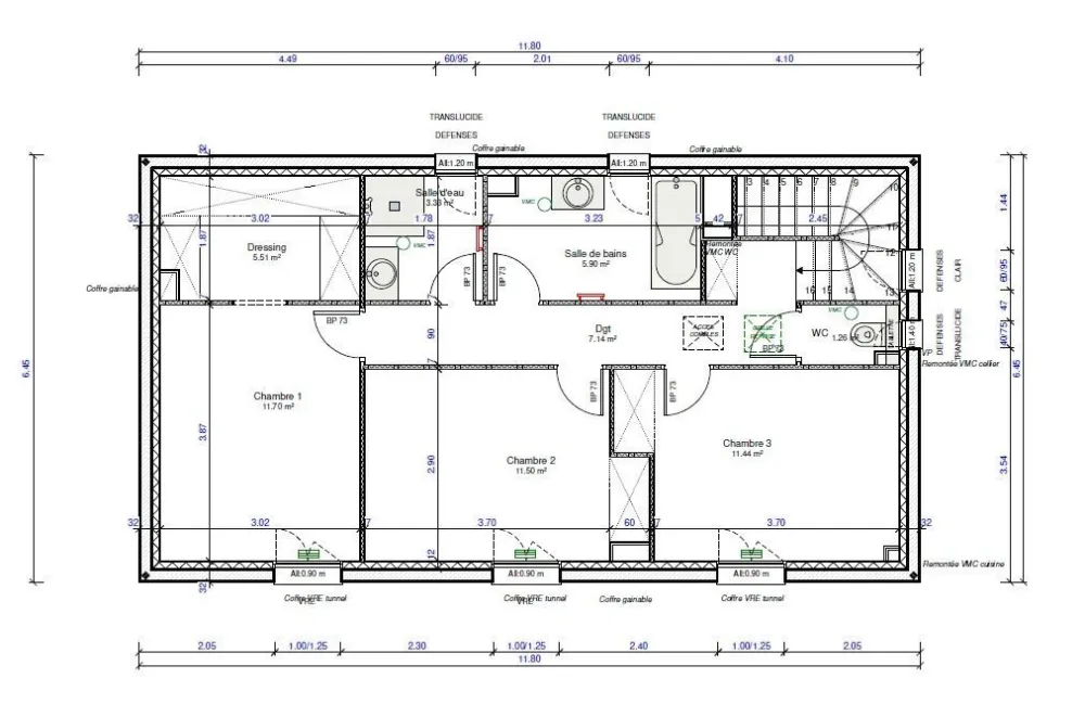 Image du modèle de maison plan étage 2