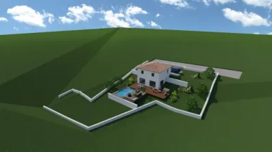 Image du modèle de maison vue d en haut