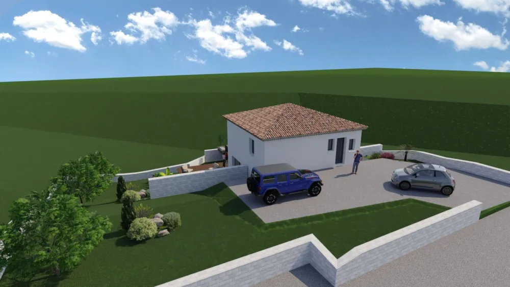 Image du modèle de maison vue arrière