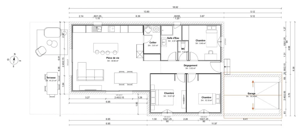 Image du modèle de maison Plan RDC (22)