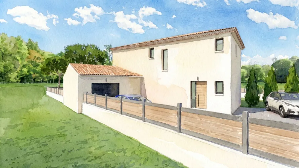 Image du modèle de maison Façade Sud