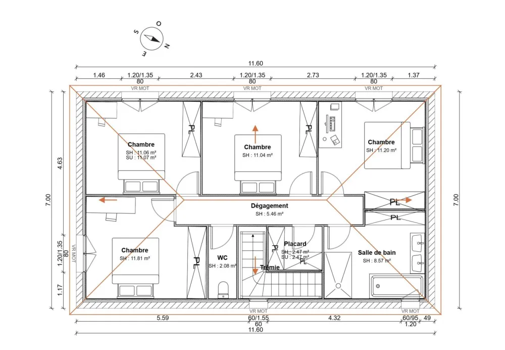 Image du modèle de maison Plan Étage 1 (10)