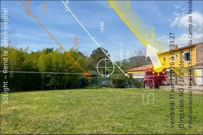Image du modèle de maison Courbes du soleil Ouest selon périodes