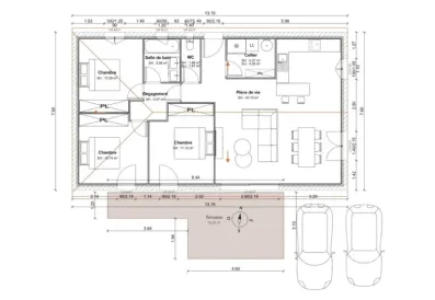Image du modèle de maison Plan RDC (15)