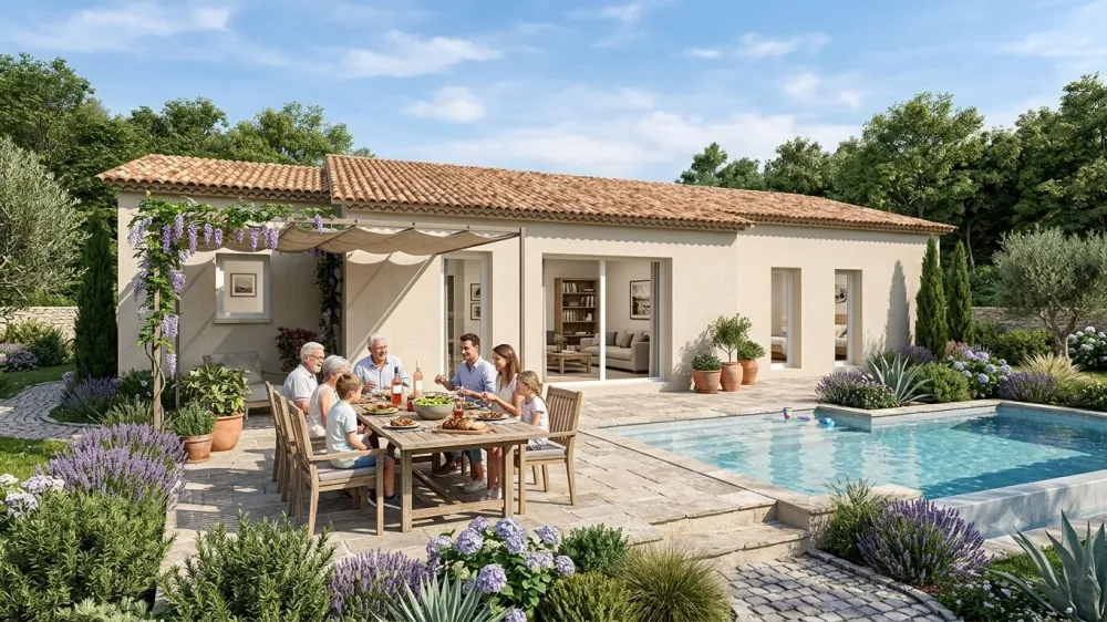 Image du modèle de maison Visuel IA