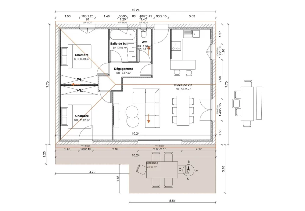 Image du modèle de maison Plan RDC (40)