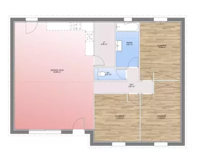 Image du modèle de maison PLAN RDC 99-sans cotes