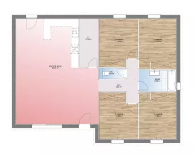 Image du modèle de maison PLAN RDC 112-sans cotes
