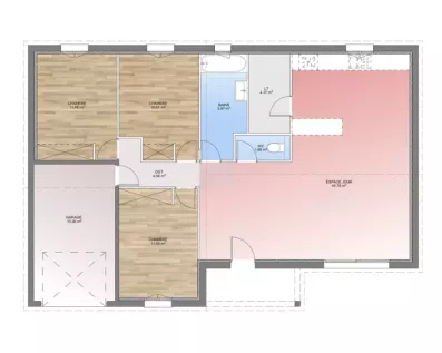 Image du modèle de maison PLAN RDC 95-sans cotes