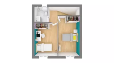 Image du modèle de maison domasud_ambre_4.125-f1-vue_de_dessus_etage