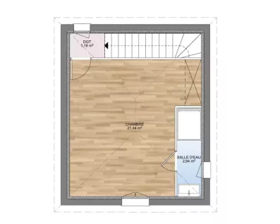 Image du modèle de maison PLAN ETAGE 118-sans cotes