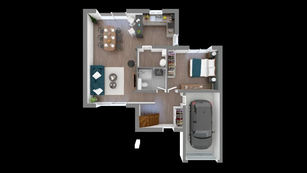 Image du modèle de maison domasud_anais_100-f0-vue_de_dessus_rdc
