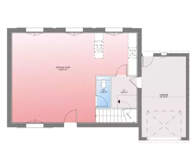 Image du modèle de maison PLAN RDC 95-sans cotes