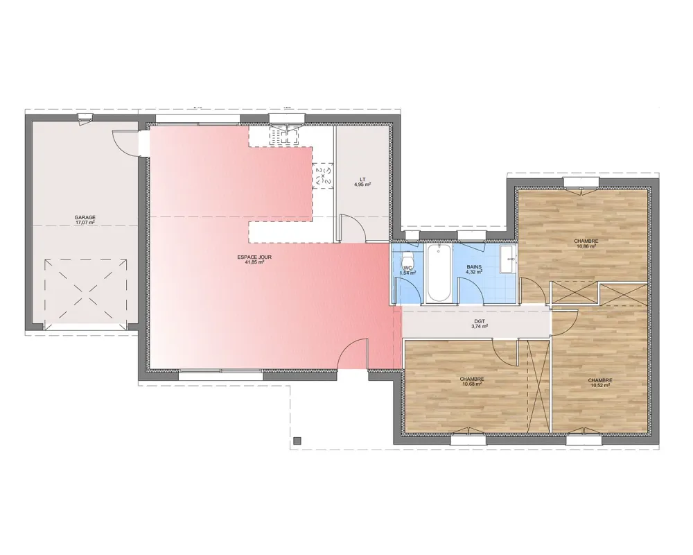 Image du modèle de maison PLAN RDC 88-sans cotes