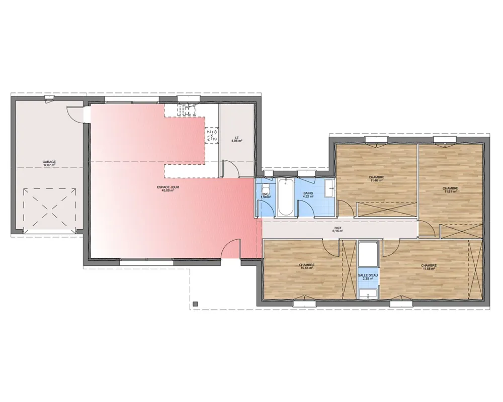 Image du modèle de maison PLAN RDC 110-sans cotes